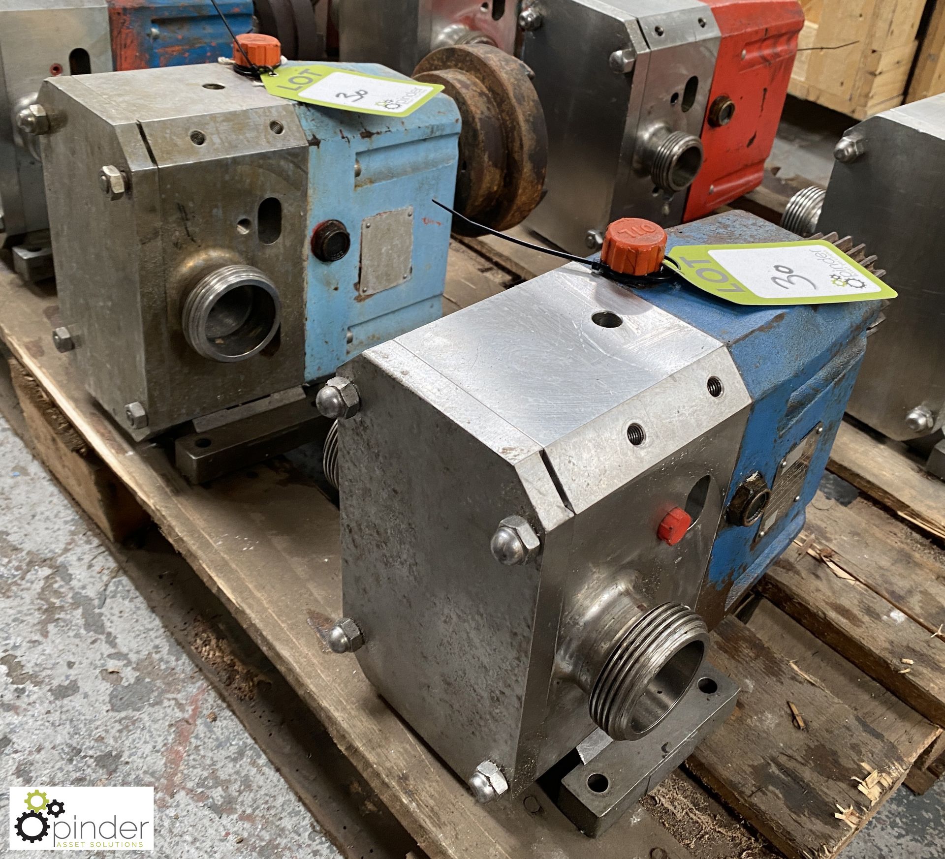 2 Johnson Pump OL Range 2/0034 stainless steel Lobe Pumps, serial number 101042A, 7bar (Location - Image 2 of 5