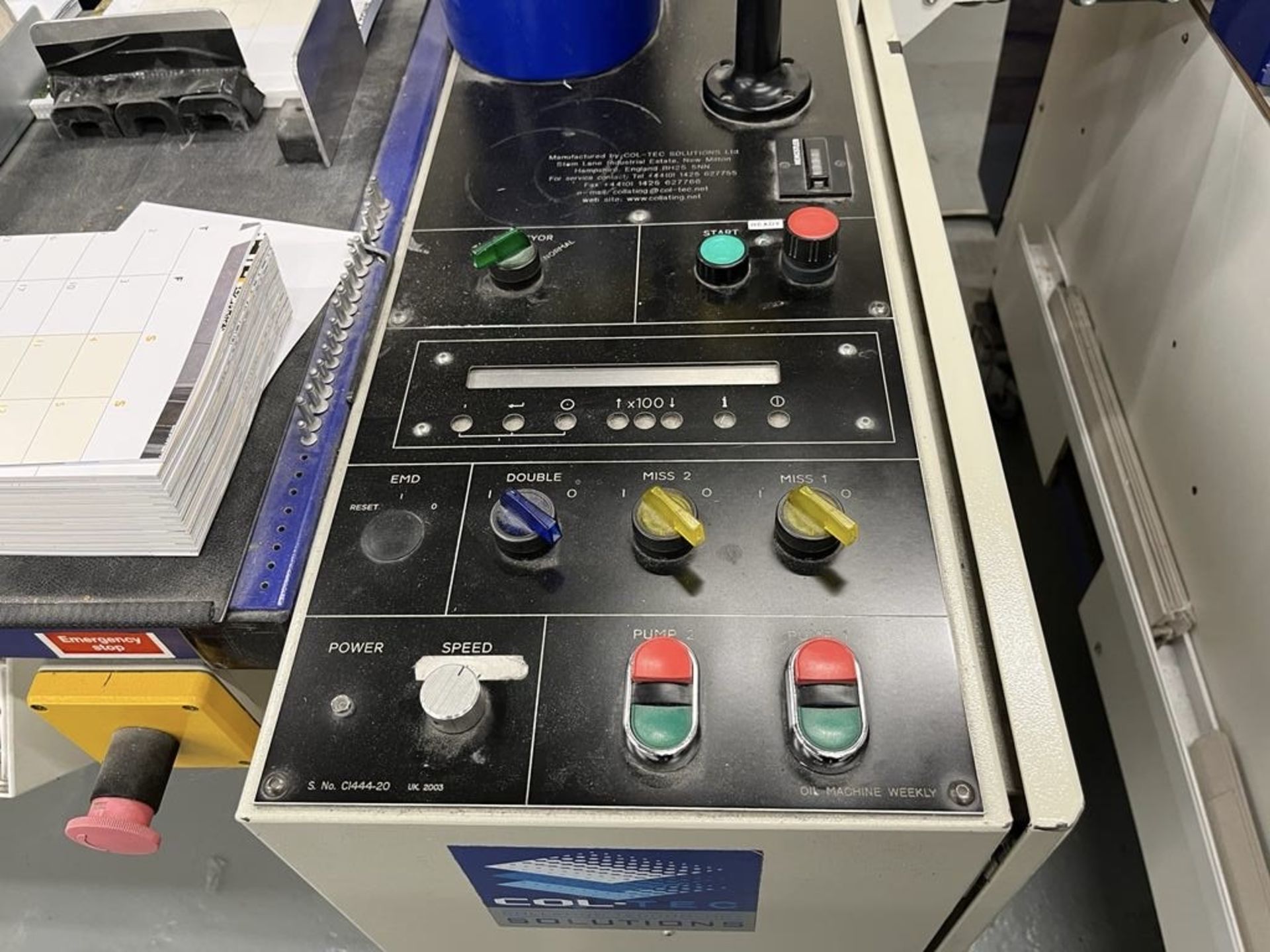 Col-tec 48x35 Duplex 24-station Collator, year 2015, serial number CR1533-13-26, 330-440 volts, with - Image 16 of 20