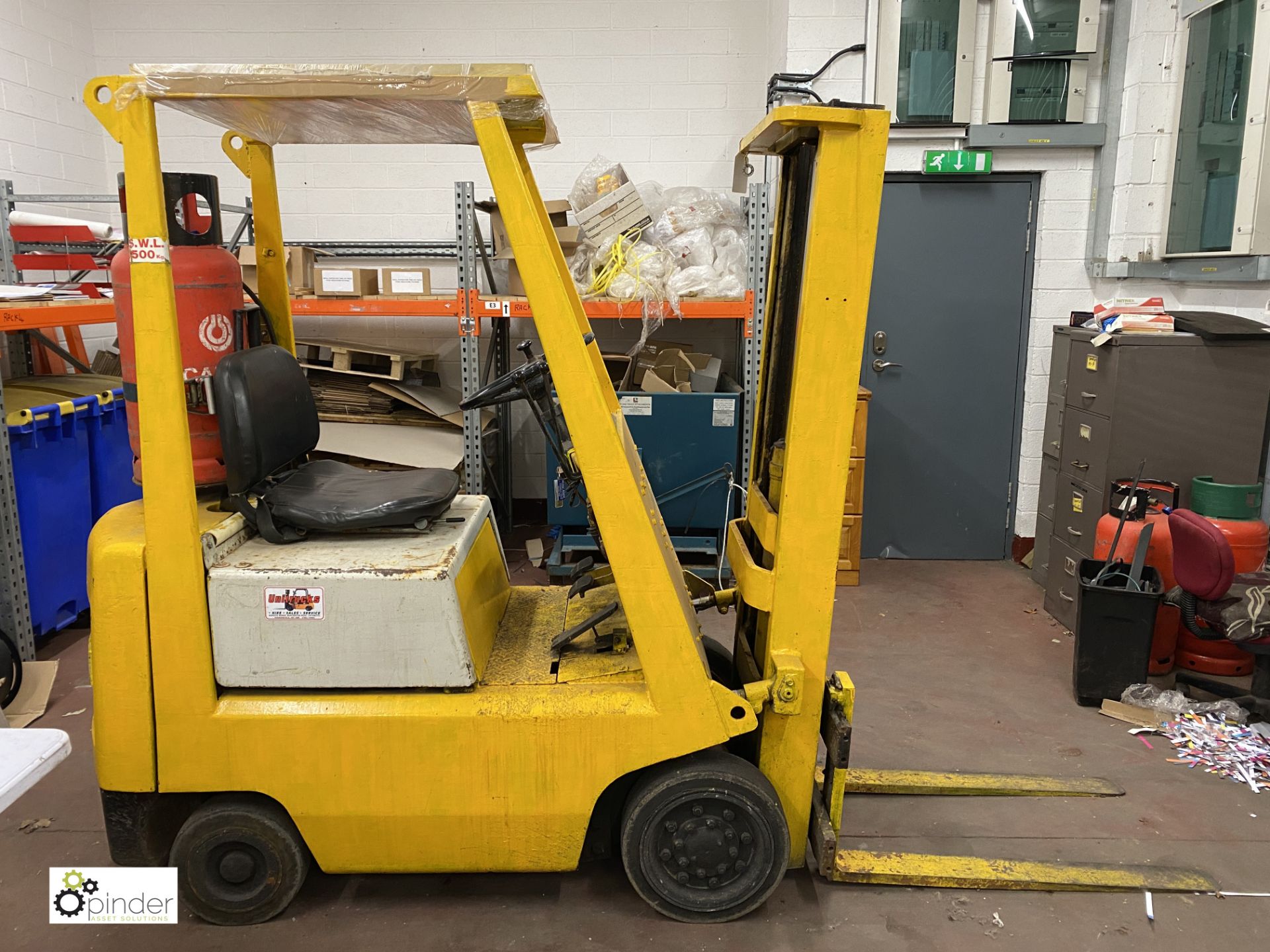Toyota LPG Forklift Truck, 3000lbs capacity, 3472hours, duplex mast, lift height 3000mm, closed - Image 3 of 10
