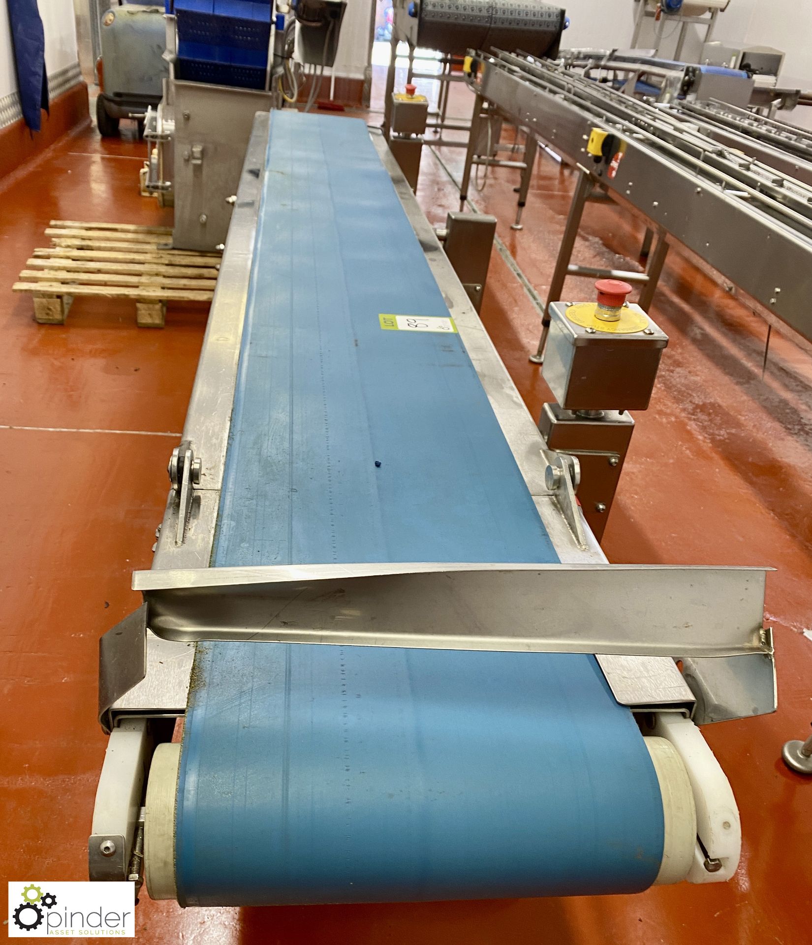 Stainless steel Belt Conveyor, 2800mm x 300mm, 240volts (Lift Out Fee: £30 plus VAT) - Image 3 of 6