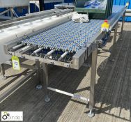 Stainless steel plastic Belt Conveyor, 4200mm x 500mm (compatible with lots 161 and 162) (spares