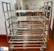 Stainless steel 6-shelf Trolley, 1220mm x 810mm x 1560mm (Lift Out Fee: £10 plus VAT)
