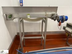 Stainless steel Conveyor Table, 1400mm x 450mm, 400volts (Lift Out Fee: £30 plus VAT)