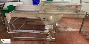 Stainless steel twin lane Cooling Conveyor, 2000mm x 1100mm (Lift Out Fee: £25 plus VAT)