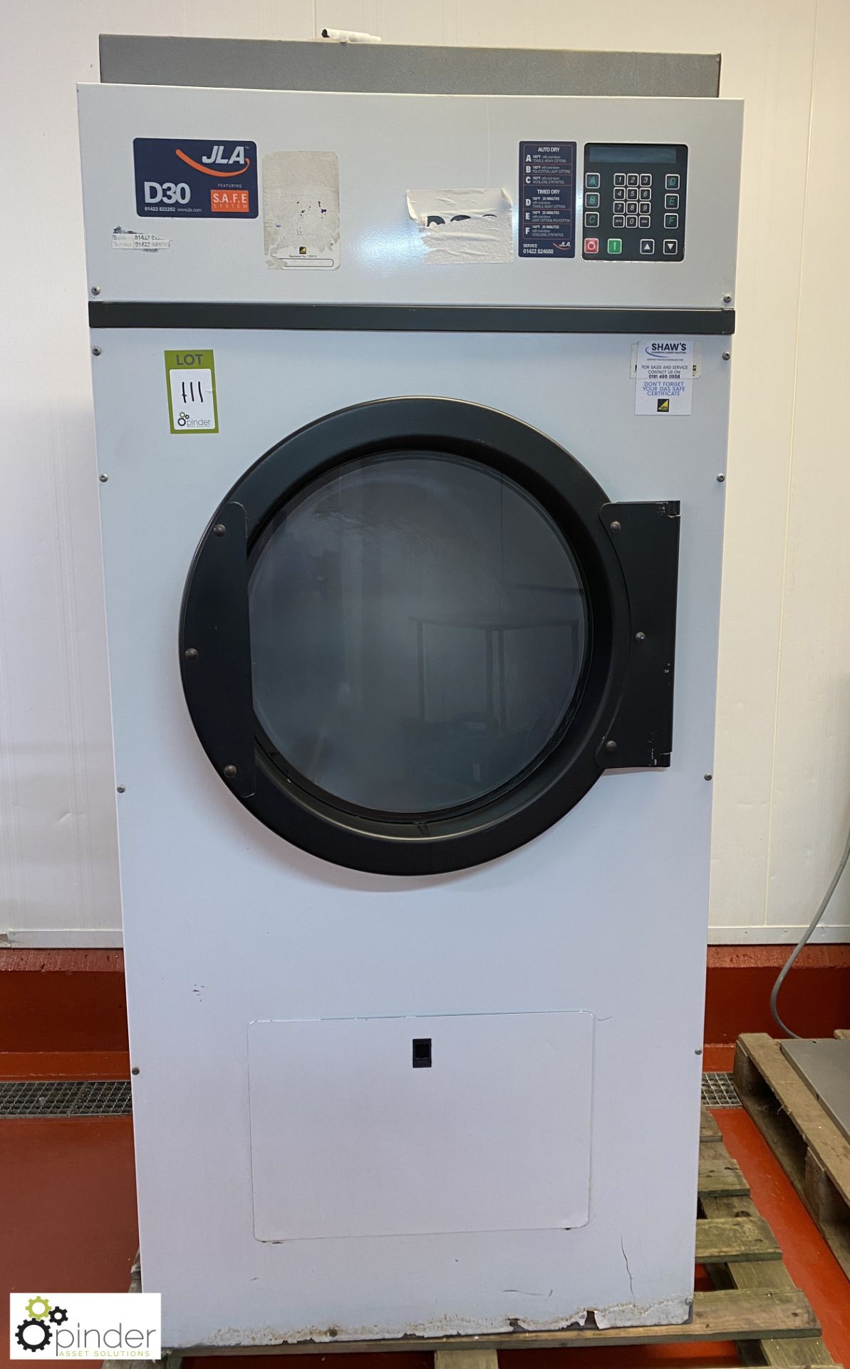 JLA 030 Commercial Tumble Dryer, 400volts (Lift Out Fee: £30 plus VAT)
