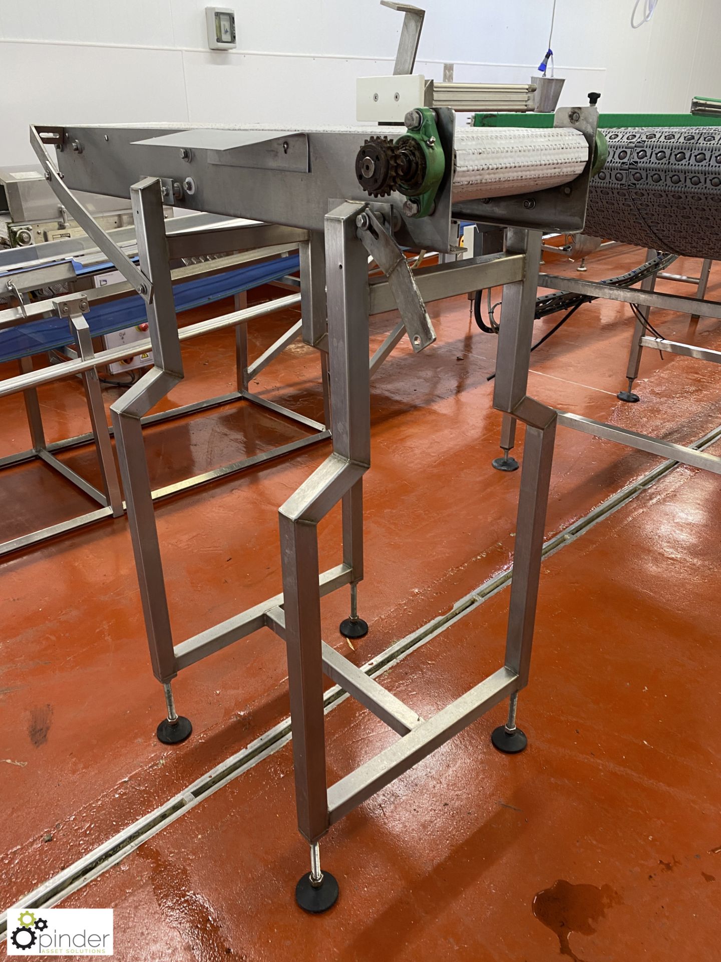 Stainless steel Ejector Conveyor, 1200mm x 250mm, incomplete – no motor (Lift Out Fee: £30 plus - Image 3 of 4