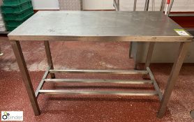 Stainless steel Preparation Table, 1200mm x 600mm x 820mm (Lift Out Fee: £10 plus VAT)