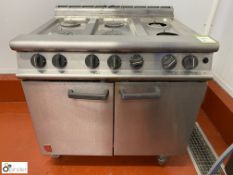 Vulcan stainless steel 6-burner Cooking Range, gas, 900mm x 800mm x 860mm (Lift Out Fee: £10 plus