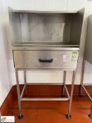 Stainless steel Inspection Booth, with drawer, 750mm x 800mm x 1460mm (Lift Out Fee: £10 plus VAT)