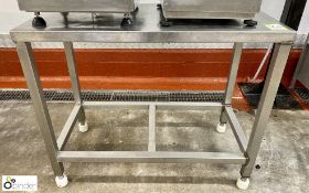 Stainless steel Preparation Table, 1000mm x 500mm x 830mm (Lift Out Fee: £10 plus VAT)