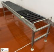 Stainless steel framed Roller Conveyor, 3050mm x 540mm x 450mm (Lift Out Fee: £30 plus VAT)