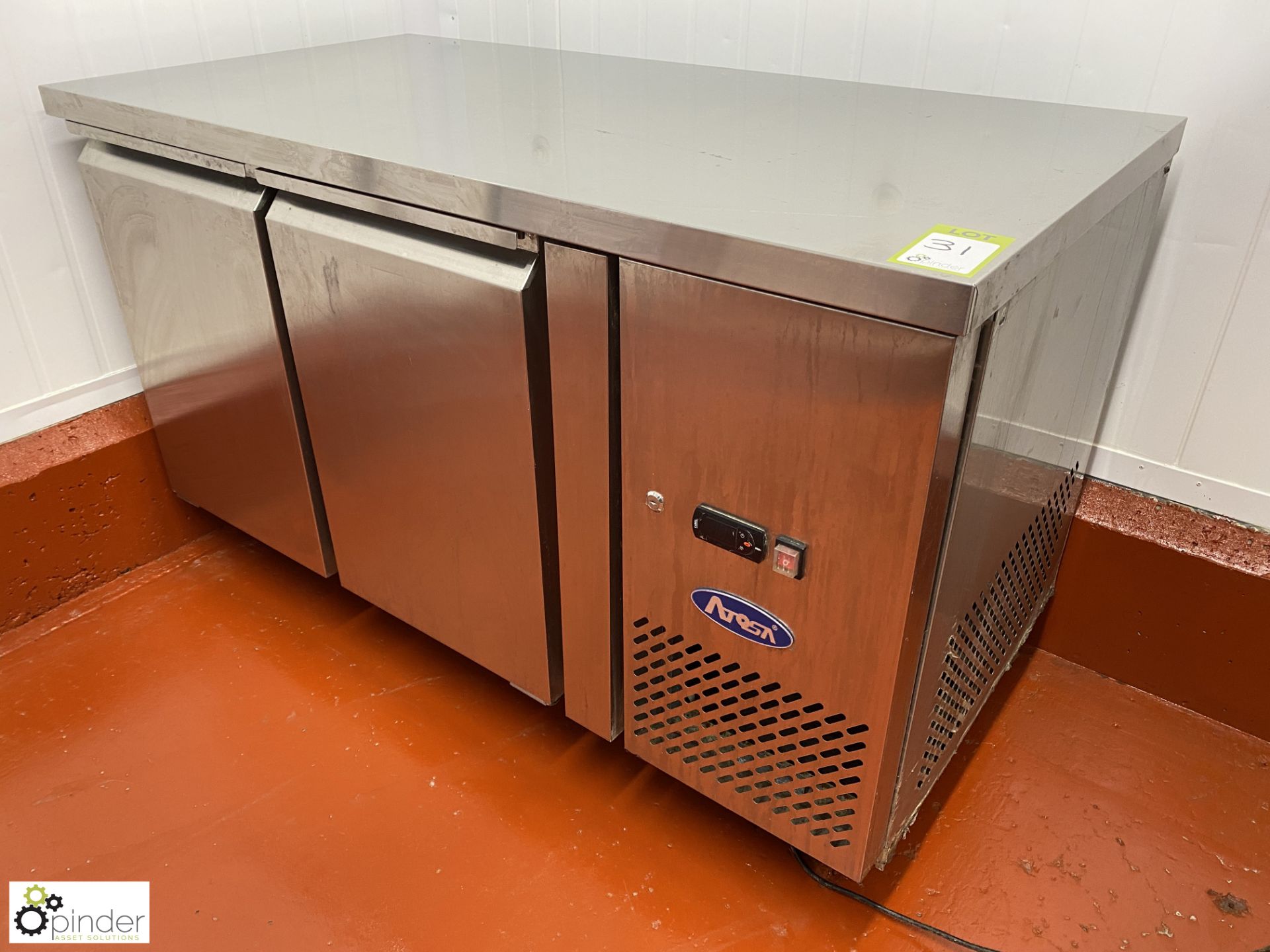 Atosa M-EPF3422 stainless steel mobile Refrigerated Counter, 240volts, 1360mm x 700mm x 840mm ( - Image 2 of 7