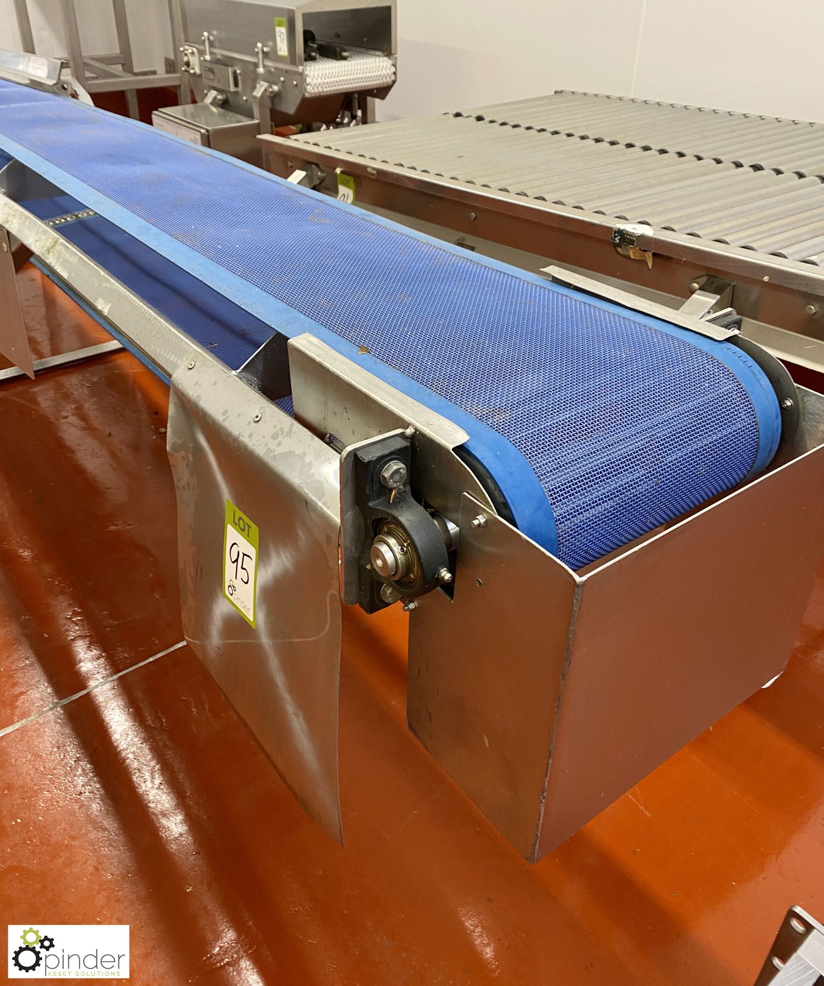 Stainless steel mesh type Conveyor, 4800mm x 500mm, 400volts (Lift Out Fee: £30 plus VAT) - Image 2 of 5