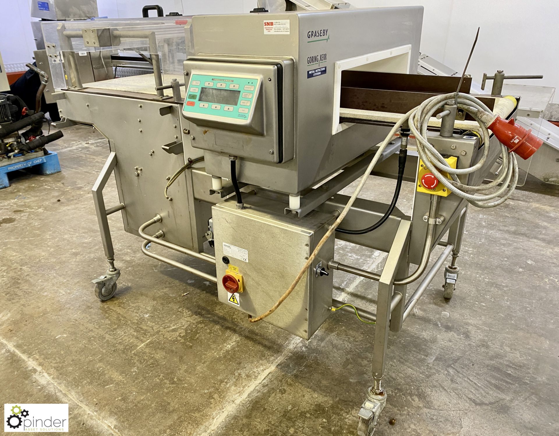 Graseby Gorring Kerr 2.22 conveyor Metal Detector, 400volts, belt conveyor 1780mm x 460mm, - Image 3 of 9