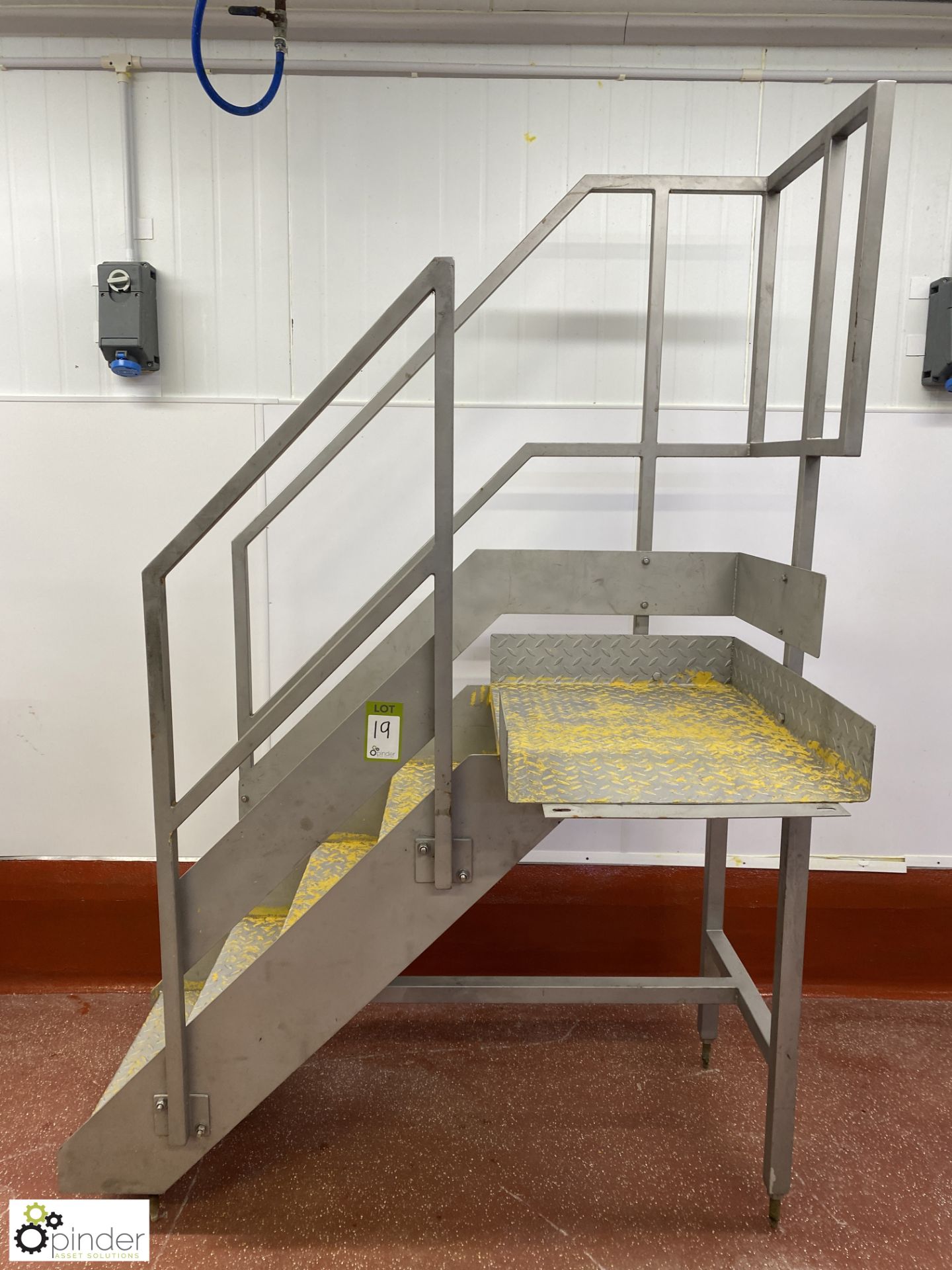 Stainless steel 5-tread Gantry Steps (Lift Out Fee: £10 plus VAT)