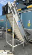 F.B. System ET 01 inclined Feed Conveyor, 2000mm x 640mm x 2460mm (Lift Out Fee: £40 plus VAT)