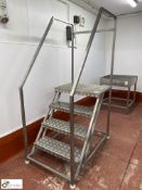 Stainless steel 4-tread Access Steps (Lift Out Fee: £10 plus VAT)