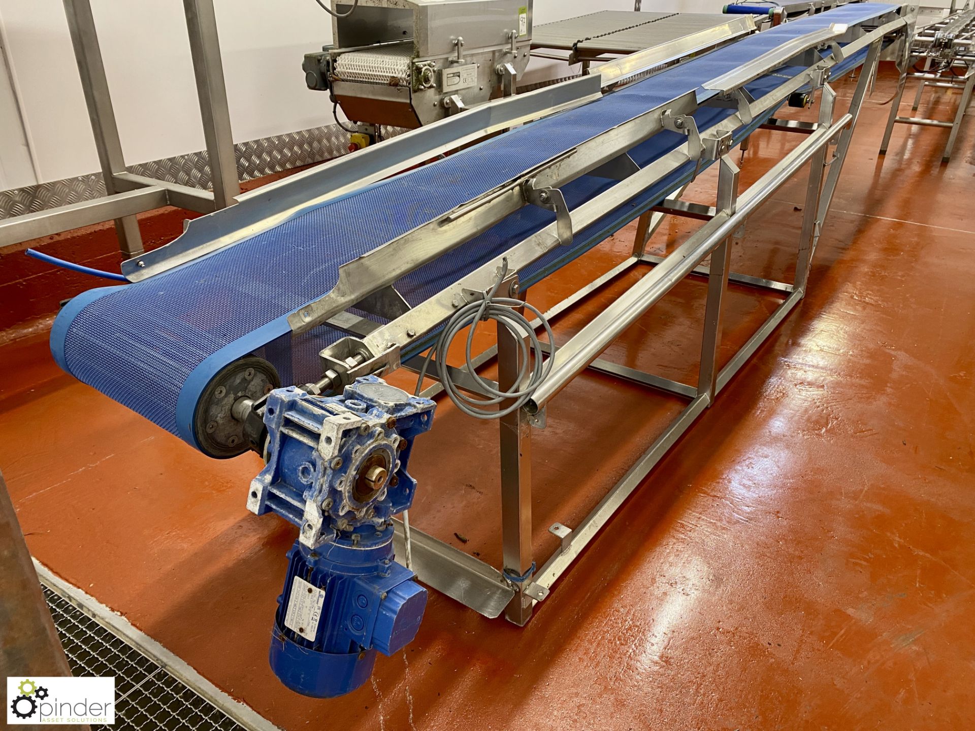 Stainless steel mesh type Conveyor, 4800mm x 500mm, 400volts (Lift Out Fee: £30 plus VAT) - Image 4 of 5