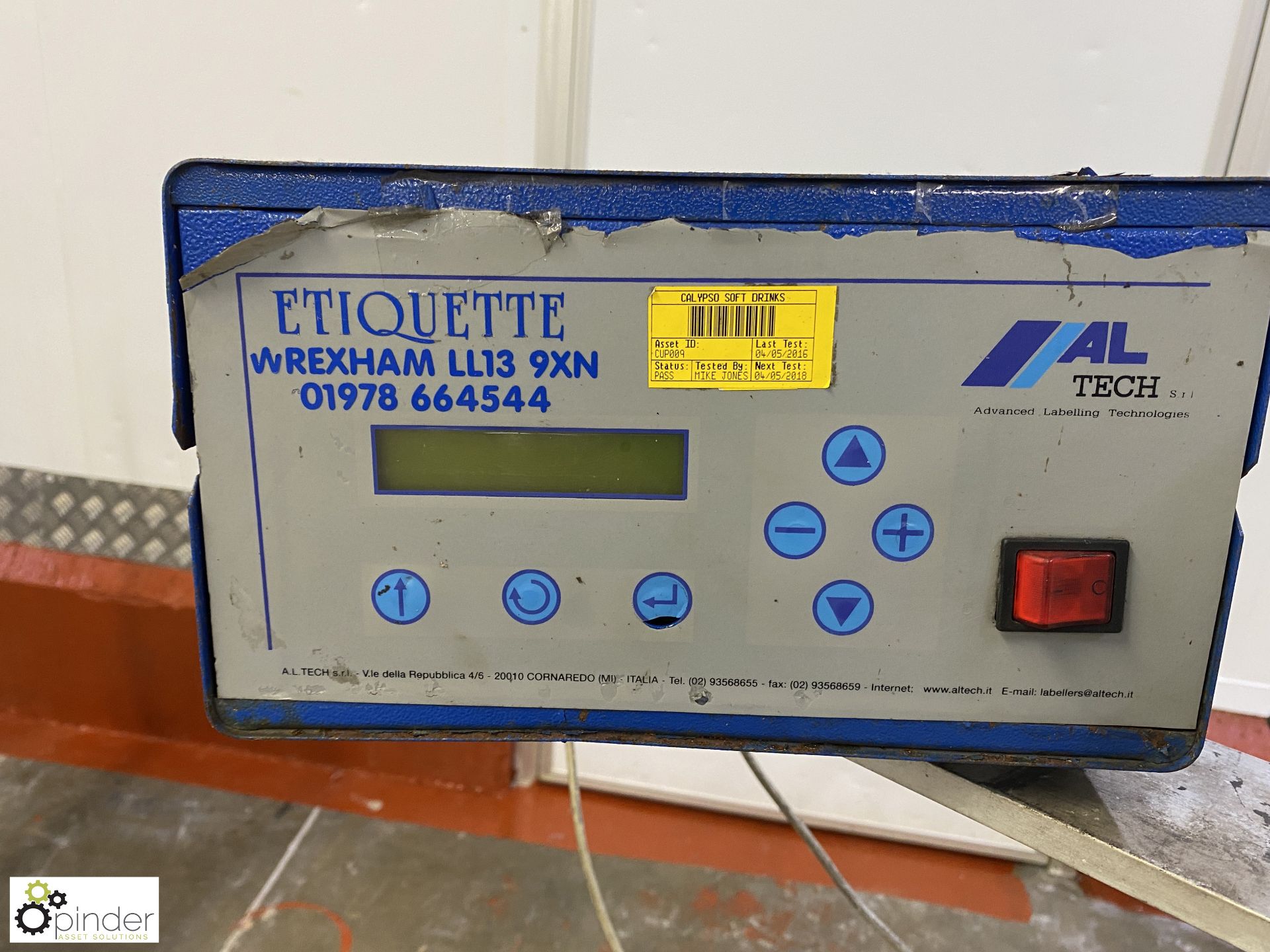 Al Tech stand mounted Labeller, 220volts (Lift Out Fee: £10 plus VAT) - Image 3 of 5