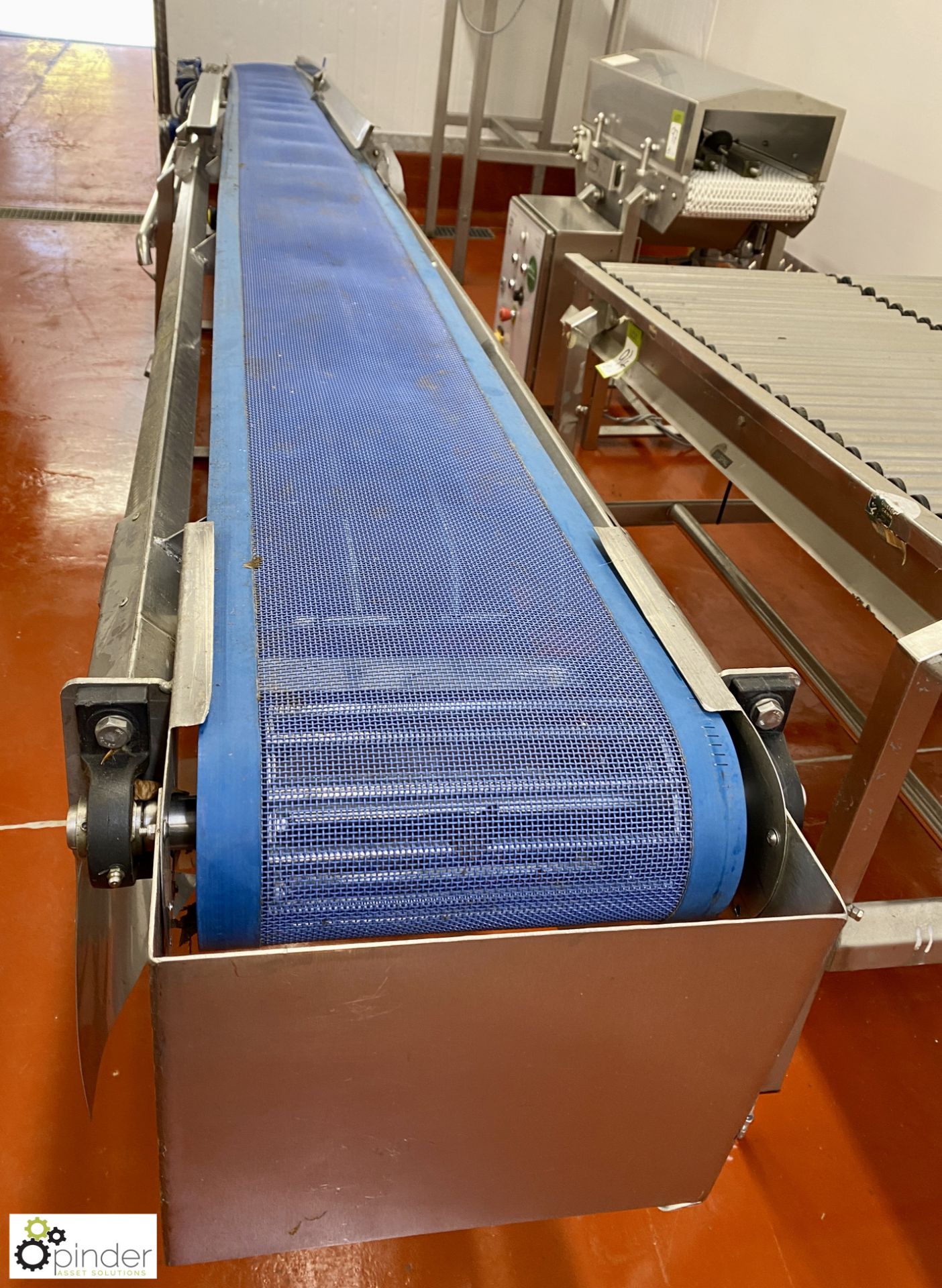 Stainless steel mesh type Conveyor, 4800mm x 500mm, 400volts (Lift Out Fee: £30 plus VAT) - Image 3 of 5