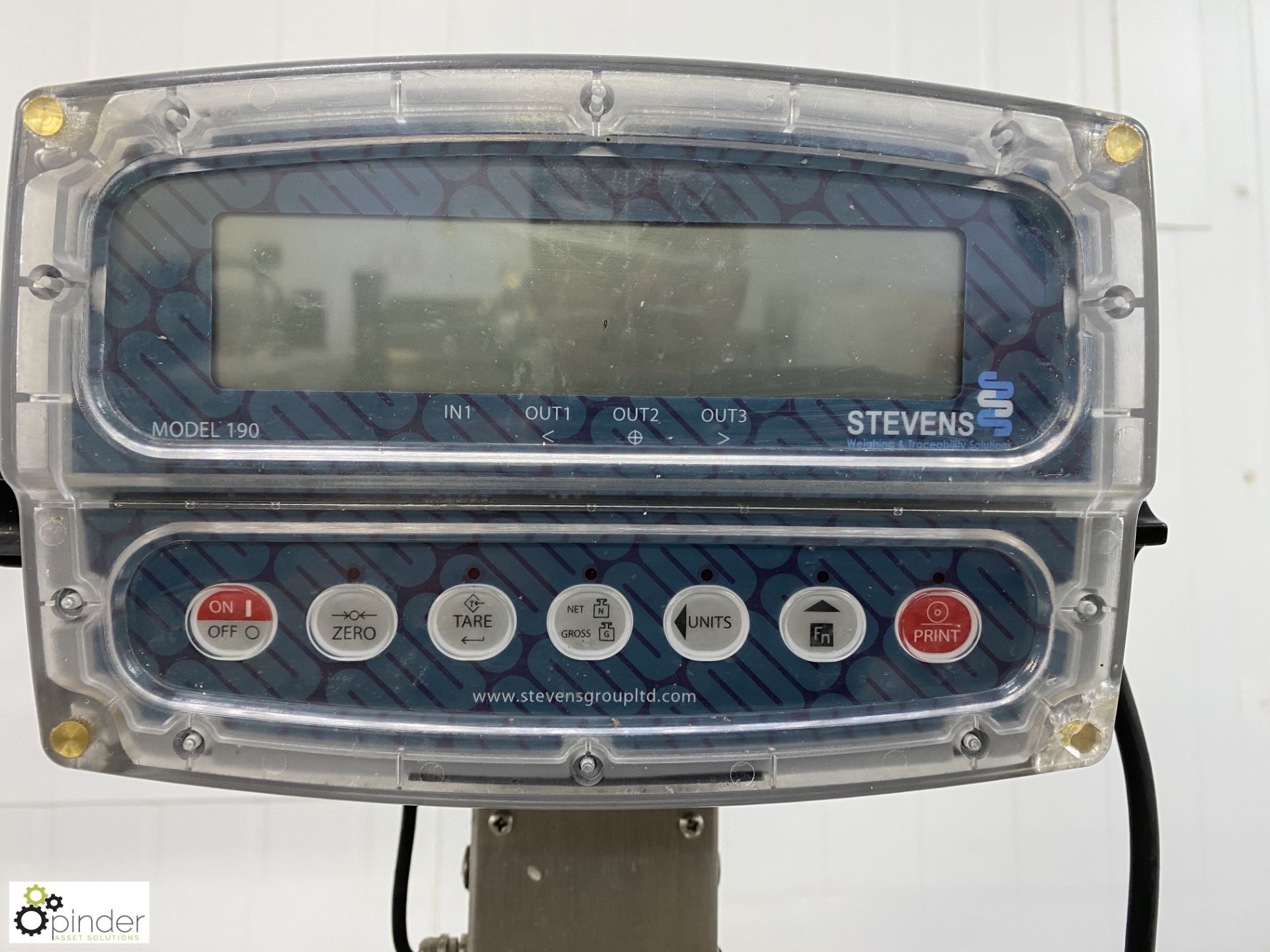 Stevens 190 Digital Weigh Scale, 400mm x 400mm (Lift Out Fee: £10 plus VAT) - Image 3 of 4