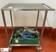 Stainless steel mobile Trolley, 700mm x 300mm x 1000mm (Lift Out Fee: £5 plus VAT)