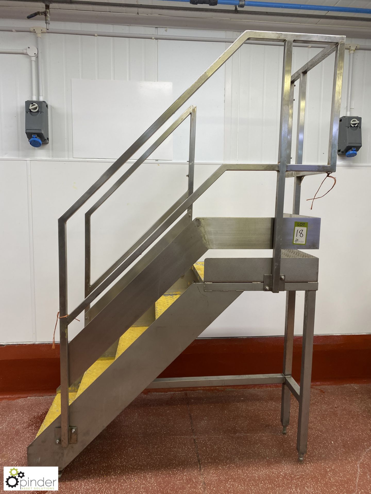 Stainless steel 5-tread Gantry Steps (Lift Out Fee: £10 plus VAT)
