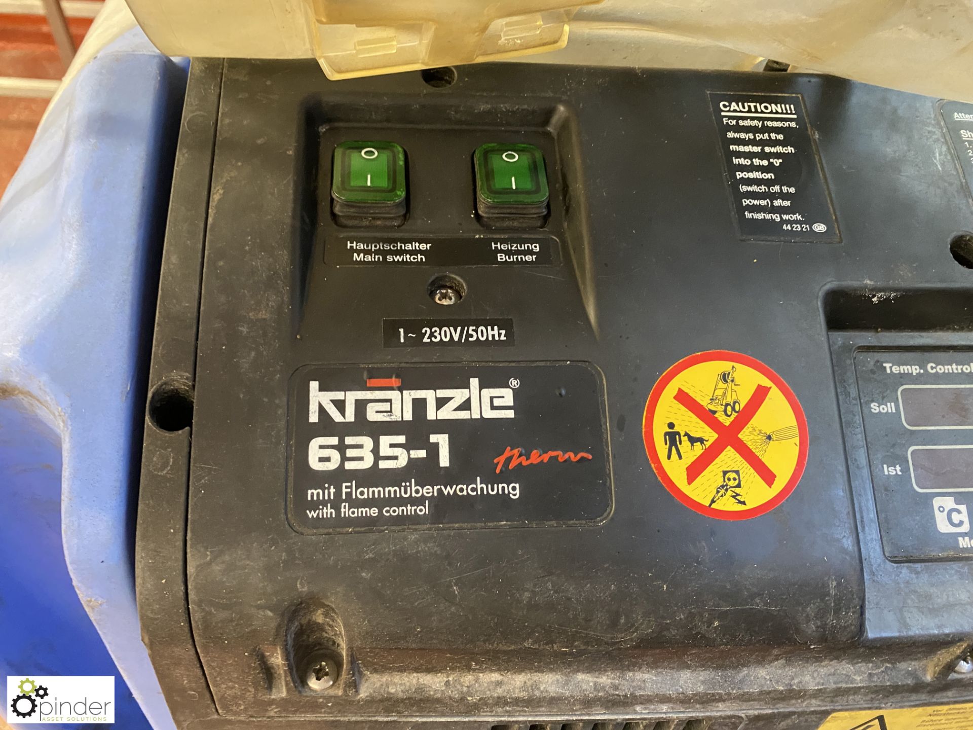Kranzle 635-1 Steam Cleaner, no lance or hose (Lift Out Fee: £20 plus VAT) - Image 4 of 7
