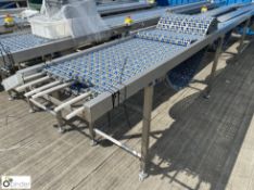 Stainless steel plastic Belt Conveyor, 5650mm x 500mm (compatible with lots 162 and 163) (spares