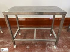 Stainless steel Preparation Table, 1000mm x 500mm x 875mm (Lift Out Fee: £10 plus VAT)