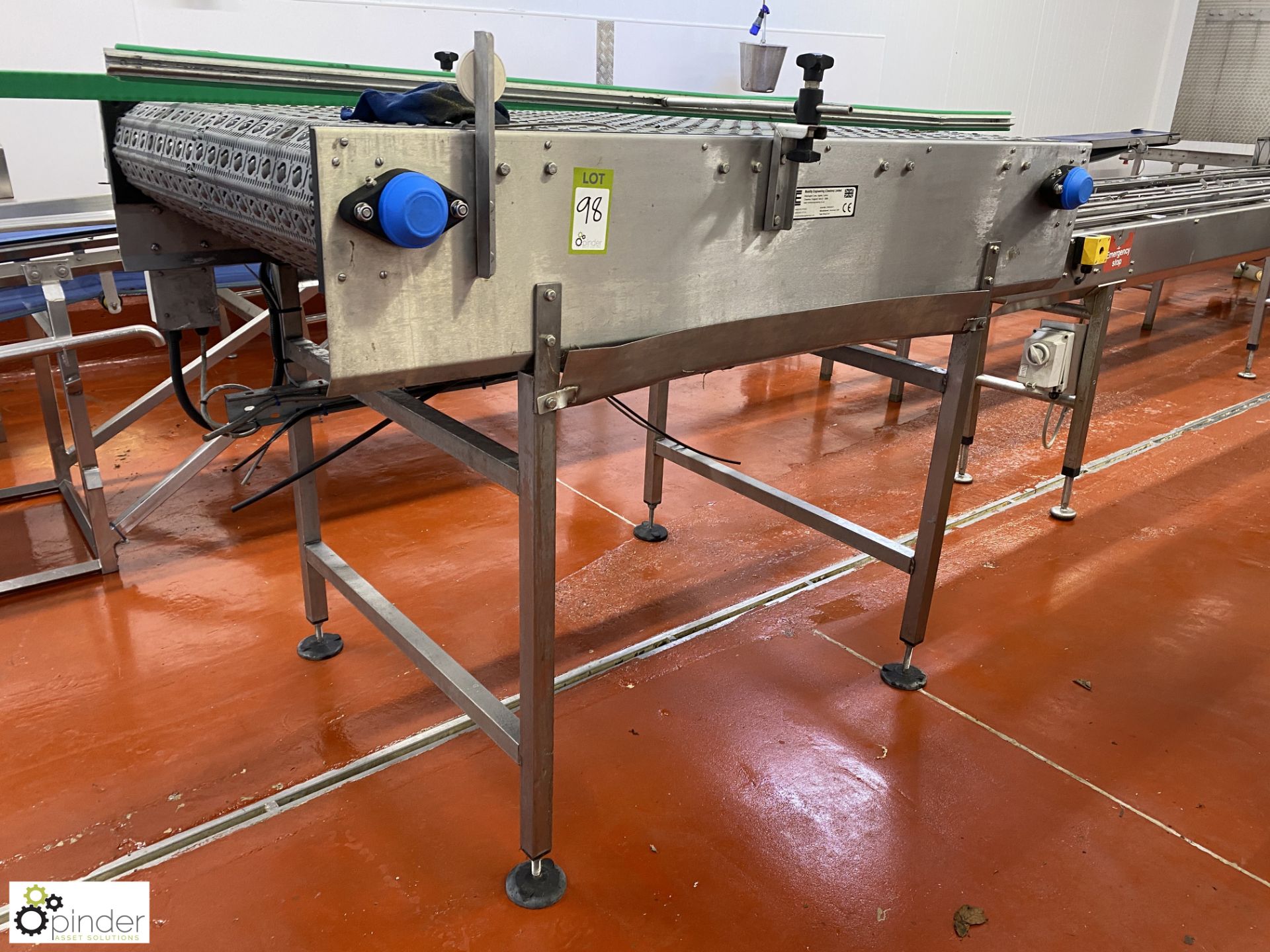 Mobility Engineering stainless steel Conveyor, 1600mm x 910mm, 415volts (Lift Out Fee: £30 plus - Image 5 of 7