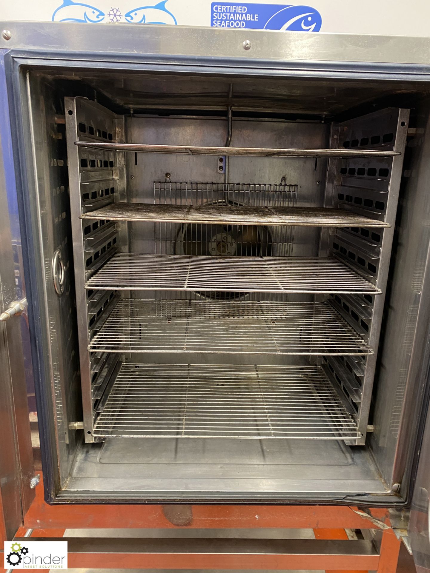 Electrolux ECFE101 10-tray Combi Oven, with stand, 400volts, 890mm x 900mm x 650mm (Lift Out Fee: £ - Image 5 of 6