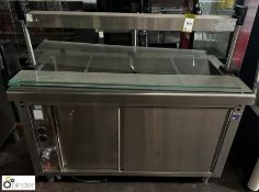 Freimo SIV 1450 stainless steel Hot Plate/Bain Marie Servery Counter, 1450mm x 750mm x 880mm