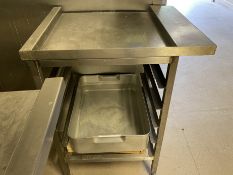 Stainless steel Dishwasher Drain Off Unit, 740mm x