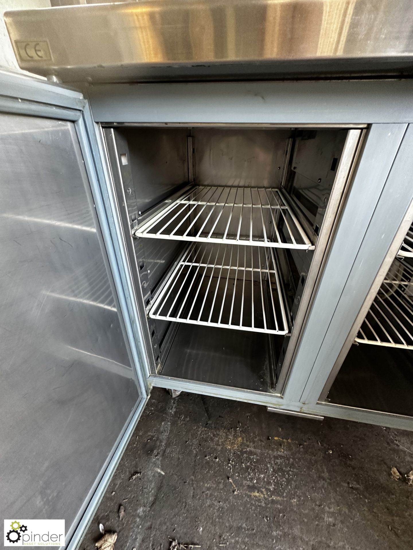 Stainless steel mobile 3-door Refrigerated Counter, 1880mm x 700mm x 860mm - Image 3 of 8