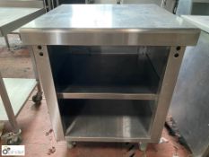 Stainless steel Storage Unit, 725mm x 750mm x 920mm