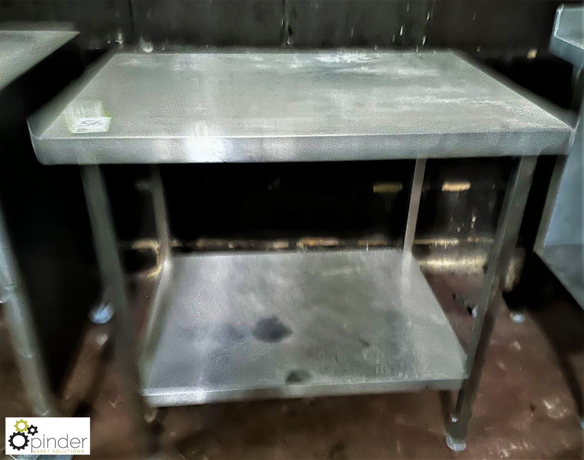 Stainless steel Preparation Table, 900mm x 650mm x 830mm, with under shelf