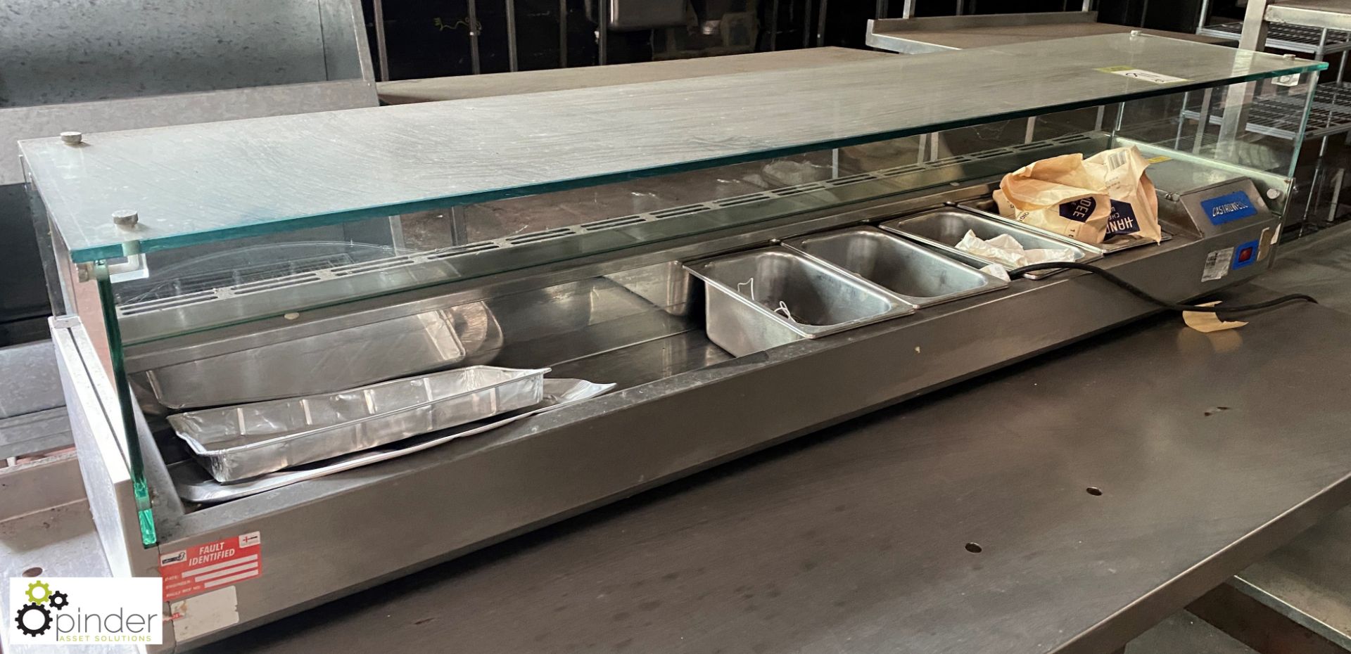 Gastrowell heated Ingredients Servery Unit, 1600mm x 340mm x 370mm - Image 2 of 5