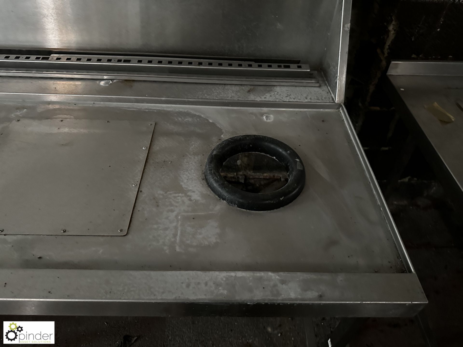 Stainless steel Wash Down Sink, 1690mm x 830mm x 910mm, with bin shoot - Image 3 of 5