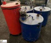 4 various Vacuum Collection Tanks