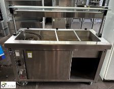 Freimo SIV 1450 stainless steel Hot Plate/Bain Marie Servery Counter, 1450mm x 750mm x 880mm