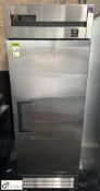 True T19FZ stainless steel mobile single door Freezer, 680mm x 620mm x 2000mm