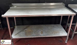 Stainless steel Unload Table, for dishwasher, 1590mm x 770mm x 900mm