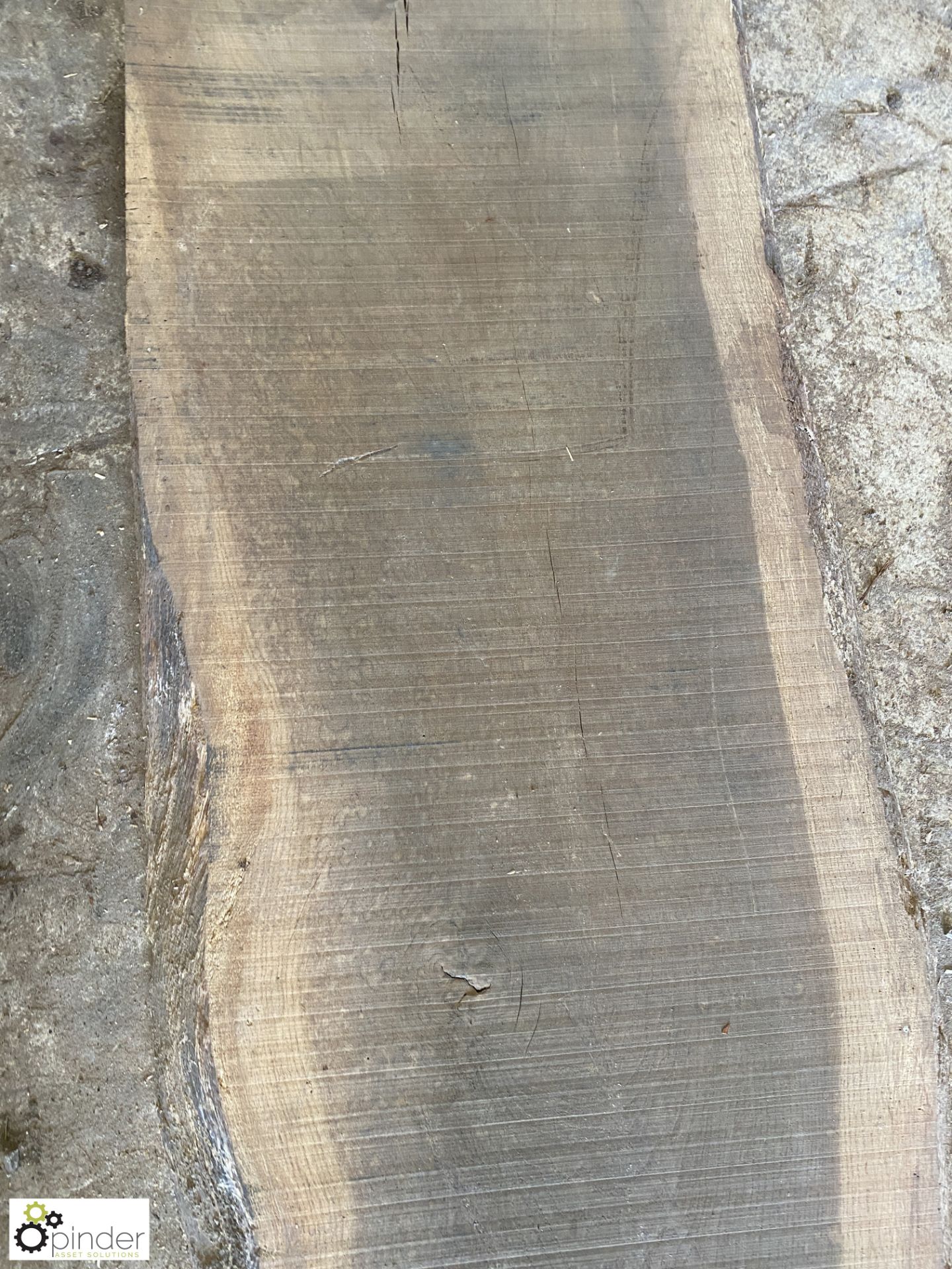 Air dried Oak Board, 3580mm x 650mm average x 60mm - Image 7 of 9