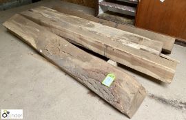 4 various Oak Beams, 1860mm x 240mm x 150mm / 2080mm x 145mm x 125mm / 1920mm x 250mm x 150mm /