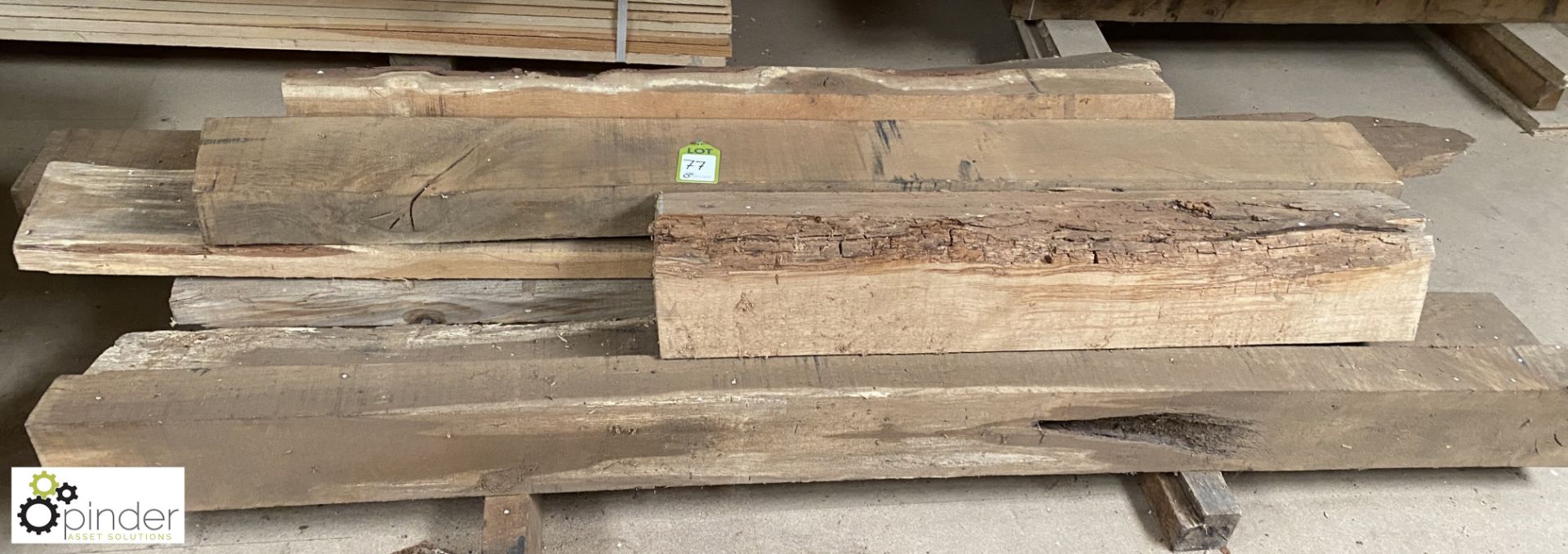 Approx 11 various Oak Boards and Beams, to pallet - Image 2 of 7