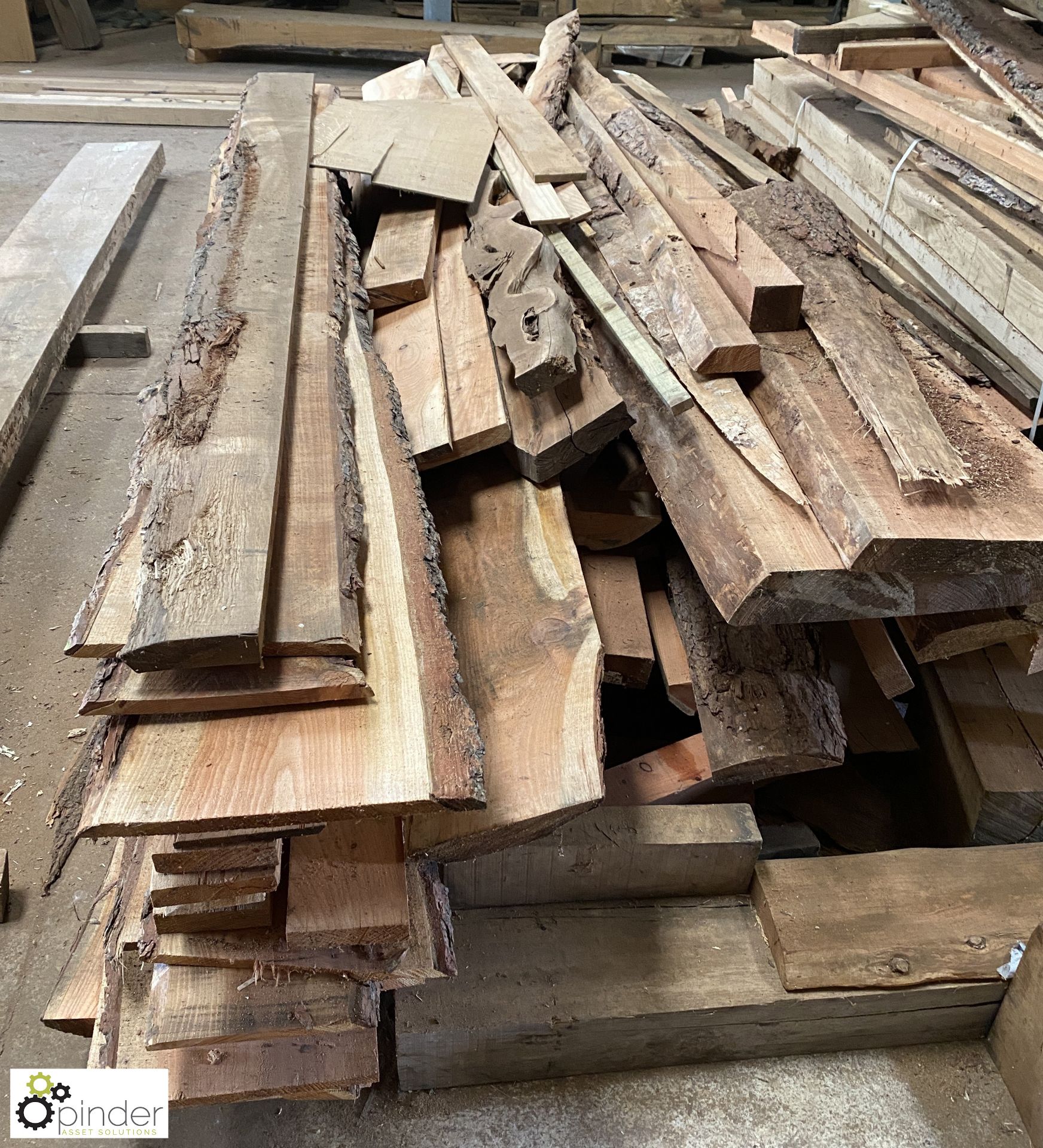 Quantity mixed Boards, comprising pine, oak, yew, etc - Image 10 of 11
