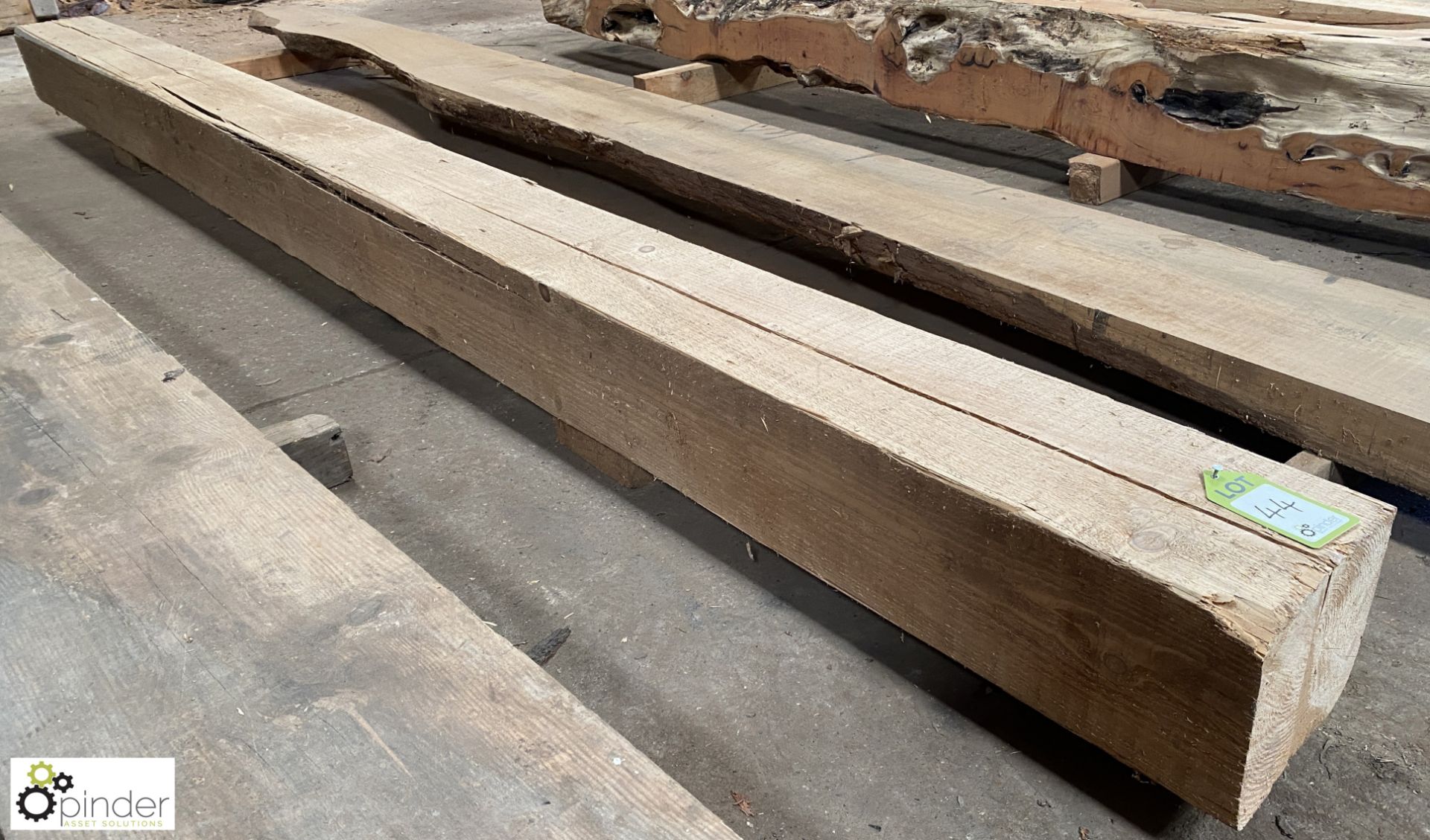 Air dried Pine Beam, 3720mm x 220mm x 200mm - Image 2 of 8