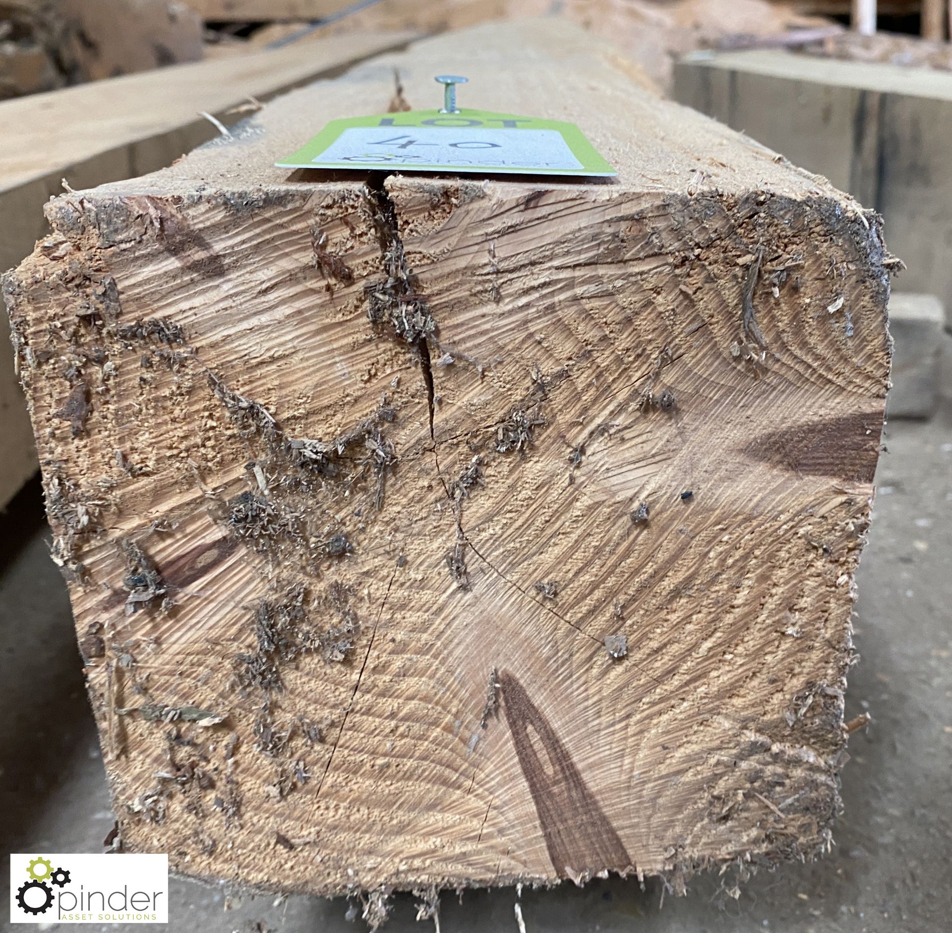 Air dried Pine Beam, 3010mm x 170mm x 165mm - Image 3 of 6