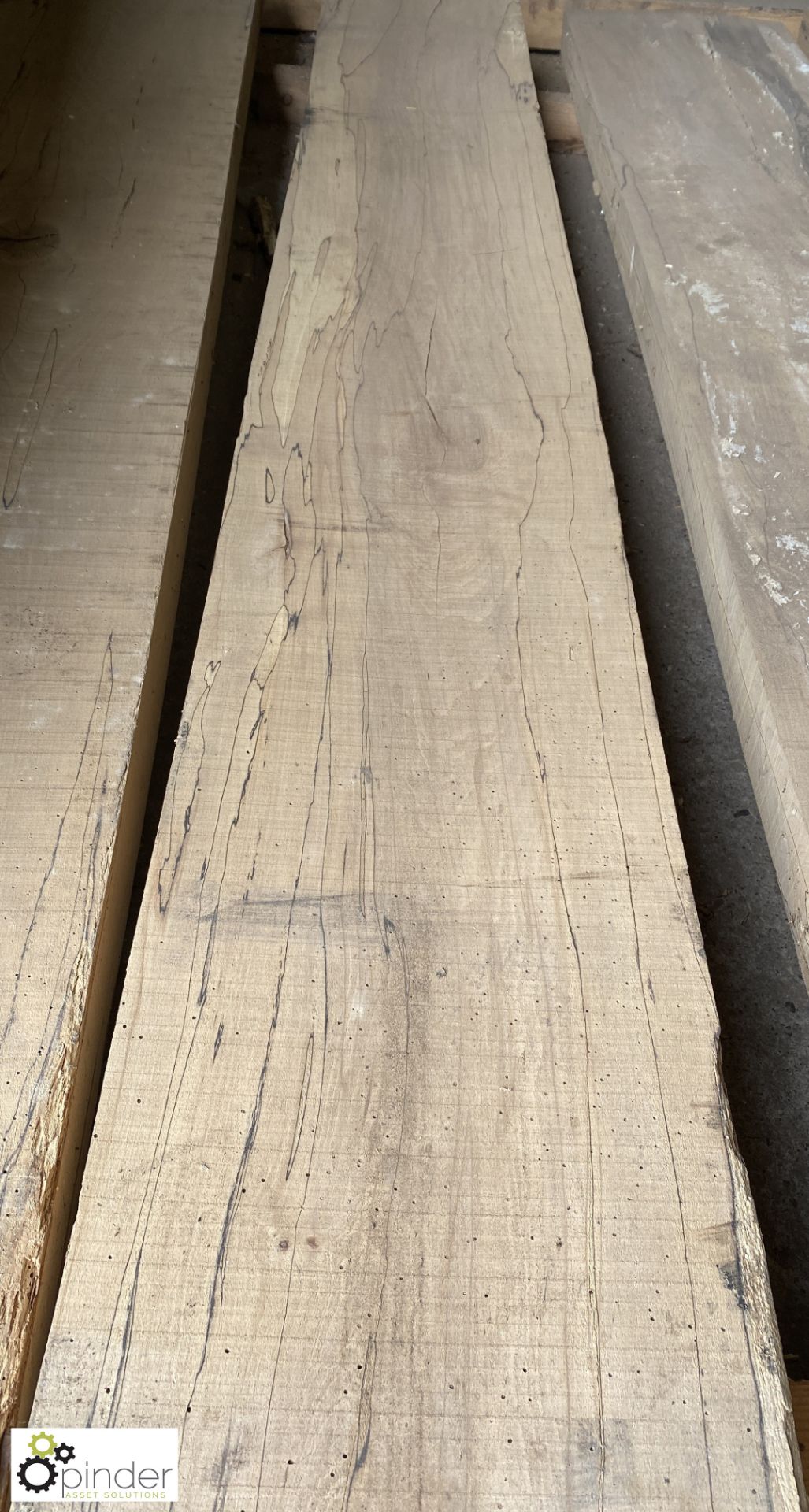 Air dried Spalted Beech Board, 2450mm x 320mm x 100mm - Image 3 of 5